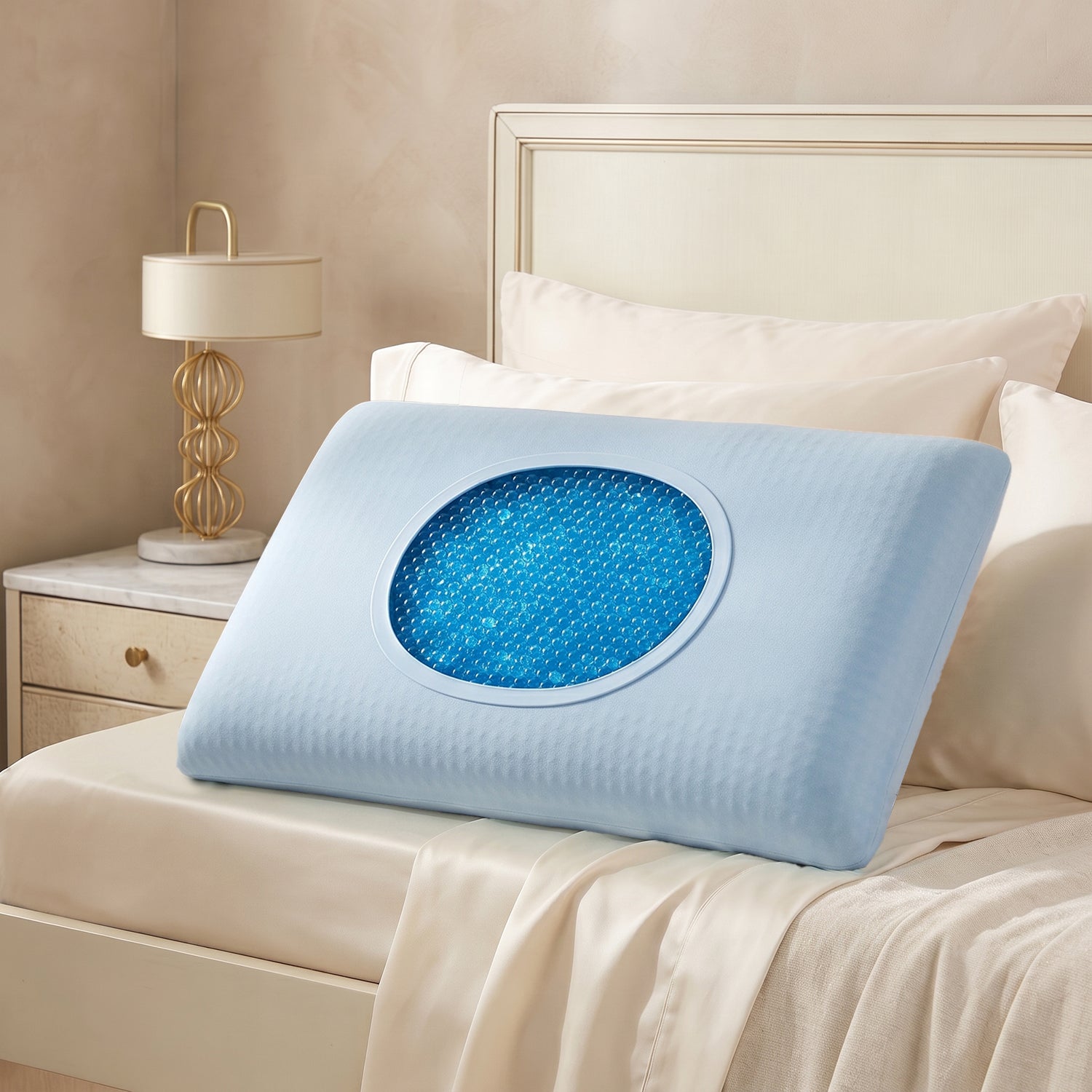 Atlantic Memory Foam Gel Pillow – Ergonomic Cervical Spine Support 60x40x14cm