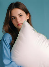Bamboo Silk Filled Pillow 50x75cm Pack of 2  White - Cotton Home