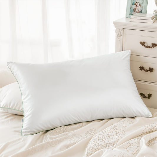 Bamboo Silk Filled Pillow 50x75cm Pack of 2  White - Cotton Home