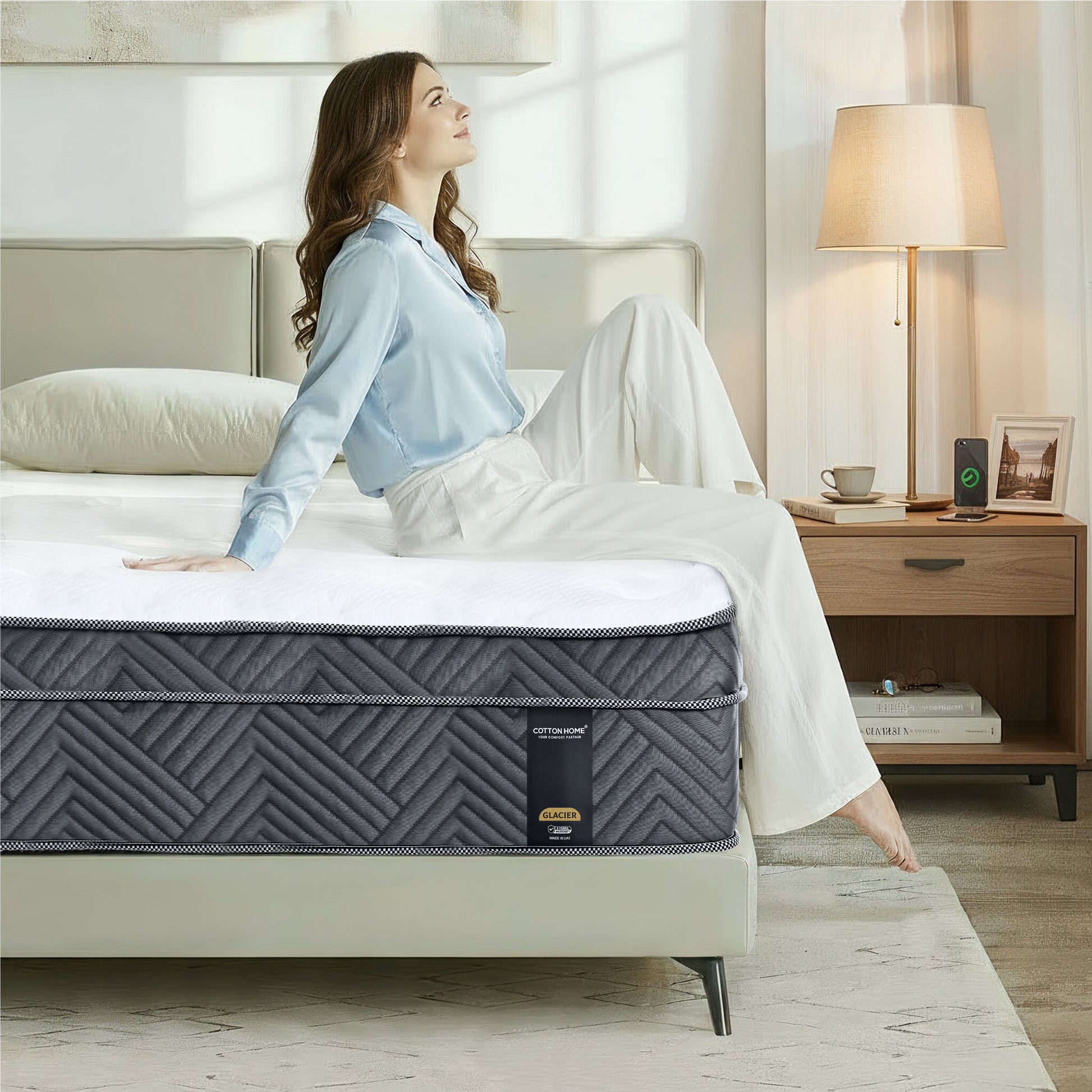 Cotton Home Glacier Memory Foam Pocket Spring Mattress