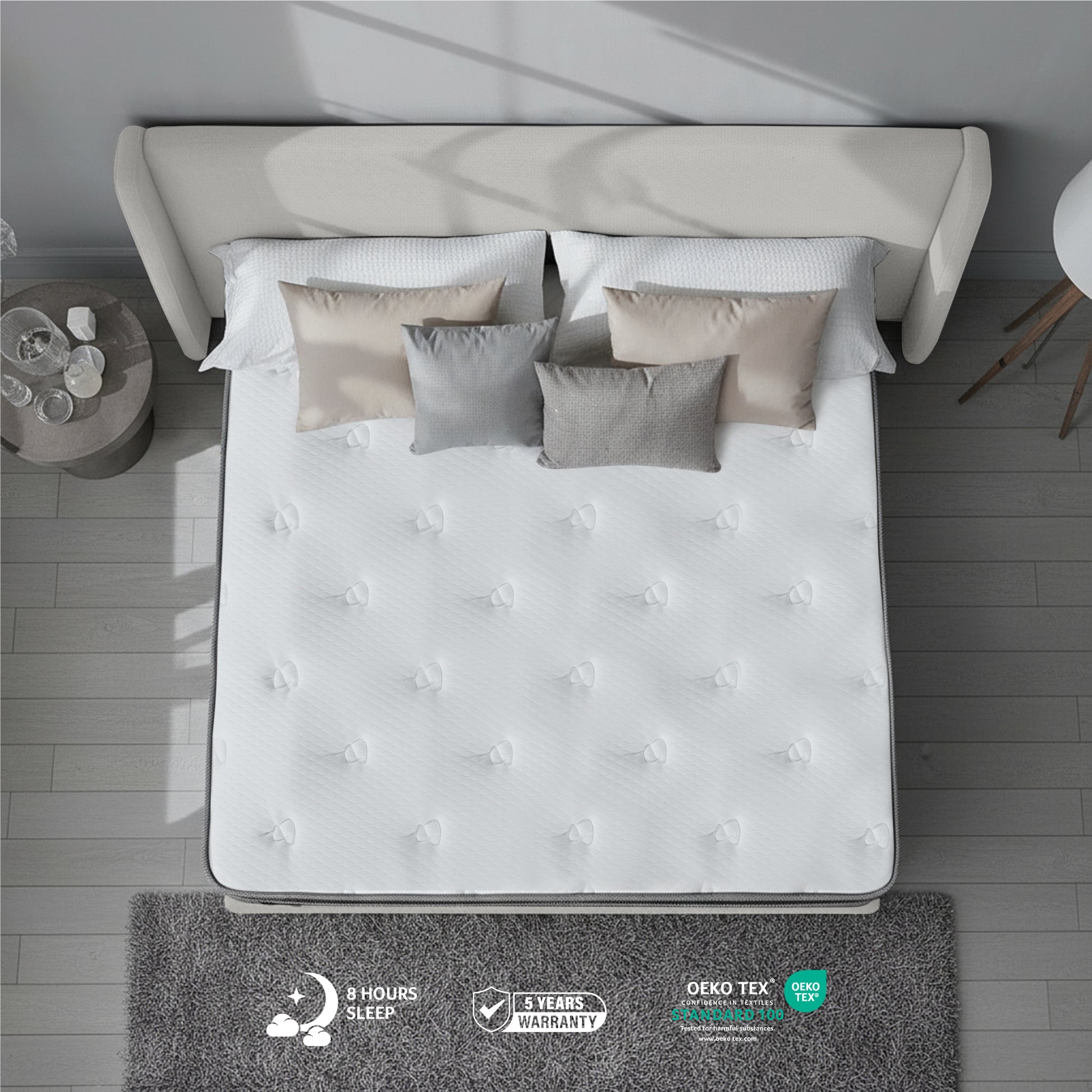 Cotton Home Glacier Memory Foam Pocket Spring Mattress