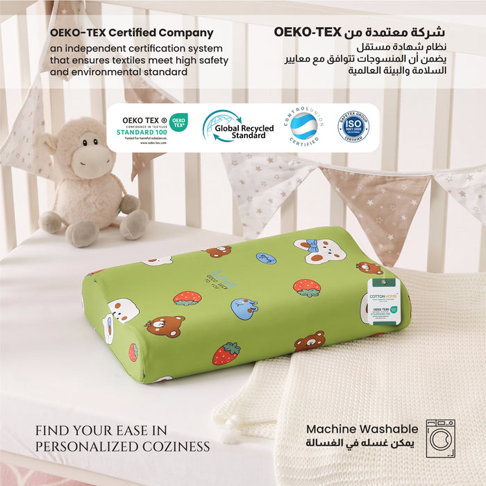 Kids Contour Memory Foam Pillows - Good Luck (26x38cm)