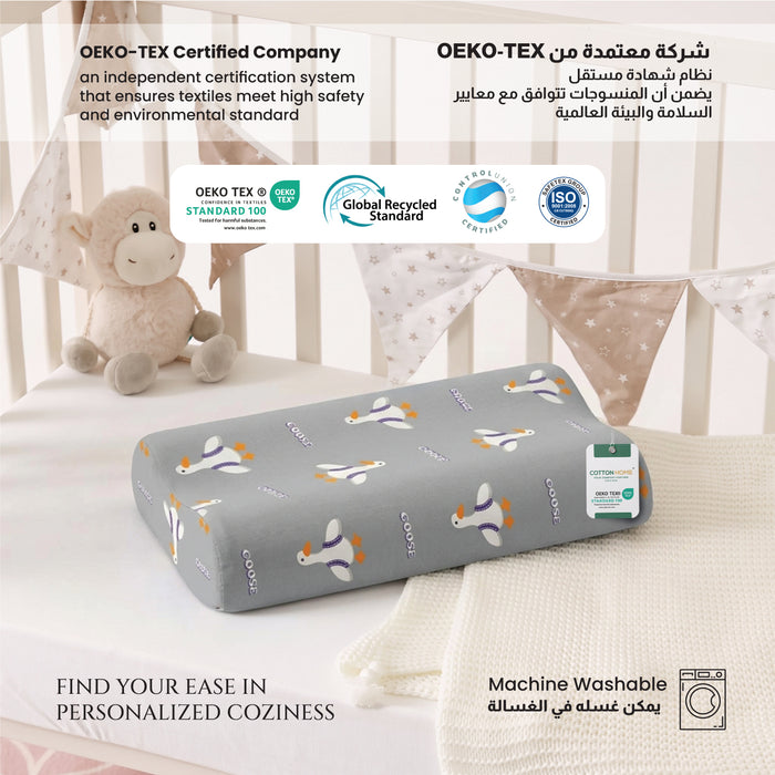 Kids Contour Memory Foam Pillows - Goose (26x38cm)