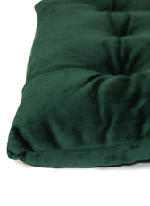 Velvet Slip Free Tufted  Chair Cushion Green 40x40cm - Pack of 2 - Cotton Home