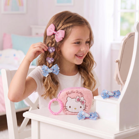 Hello Kitty Hair Accessories Set Pack of 10 with Bag