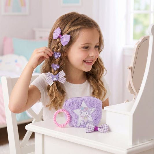 Kuromi Hair Accessories Set Pack of 10 with Bag