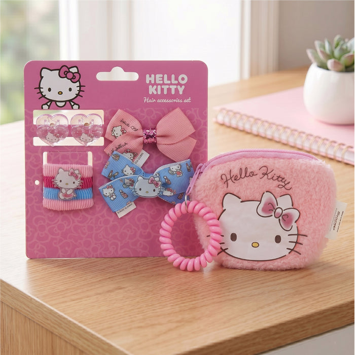 Kids Cozy Bathrobe Pillow Blanket Hair Accessories set Bundle 25