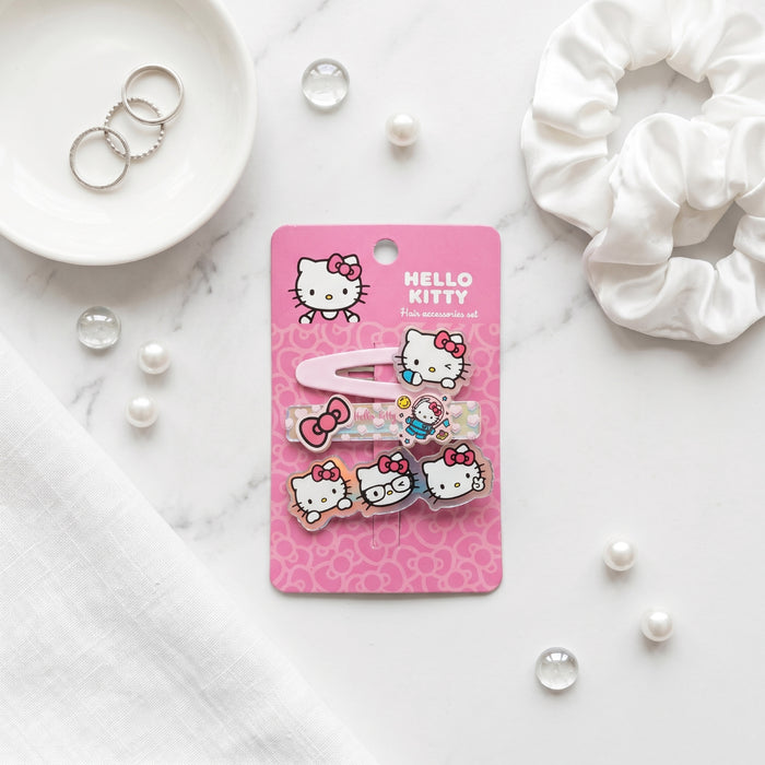 Hello Kitty Hair Accessories Set Pack of 3 Printed Design