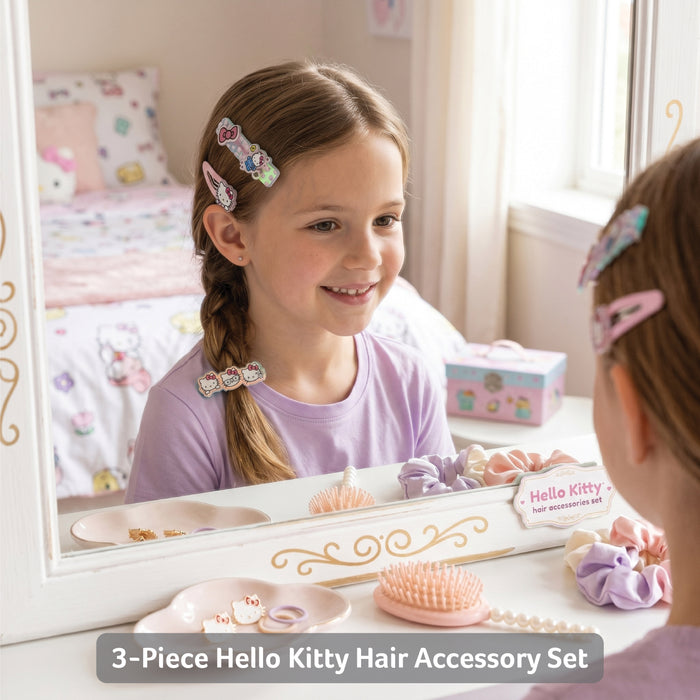 Hello Kitty Hair Accessories Set Pack of 3 Printed Design