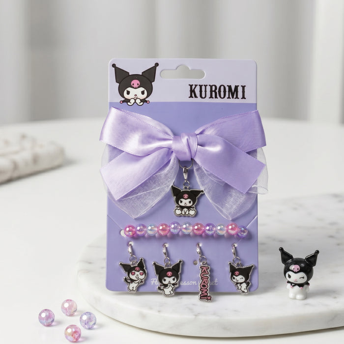 Kuromi Theme Hair Accessories Set Pack of 7 Purple