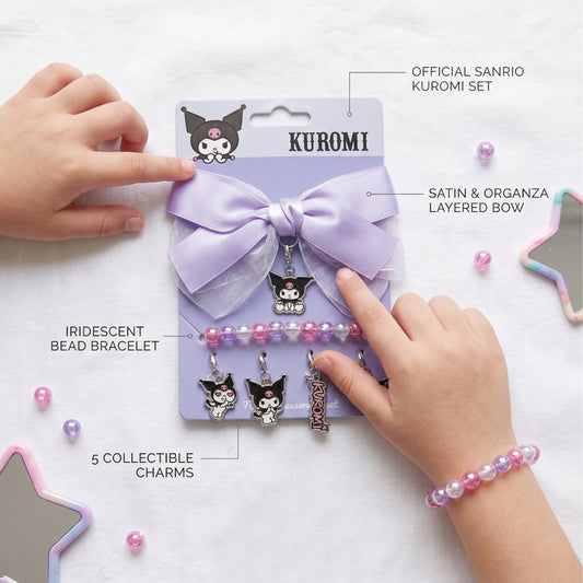 Kuromi Theme Hair Accessories Set Pack of 7 Purple