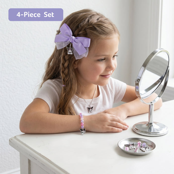 Kuromi Theme Hair Accessories Set Pack of 7 Purple