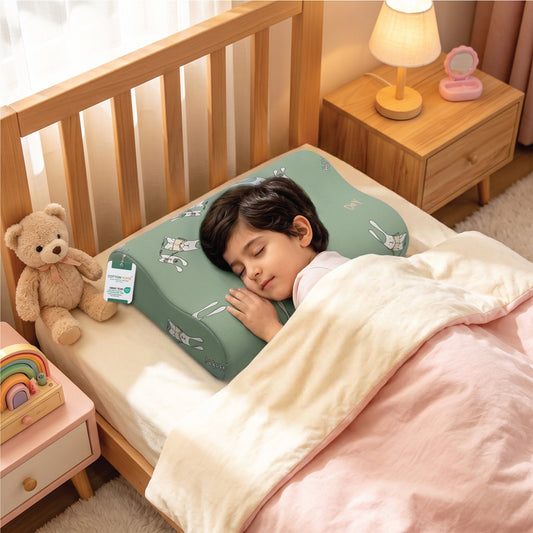 Kids Contour Memory Foam Pillows - Happy Day (26x38cm)