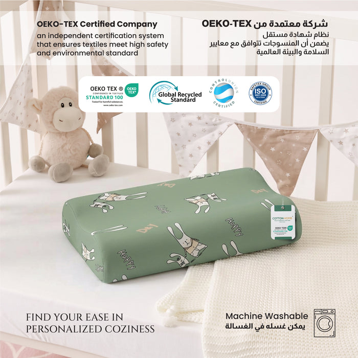 Kids Contour Memory Foam Pillows - Happy Day (26x38cm)