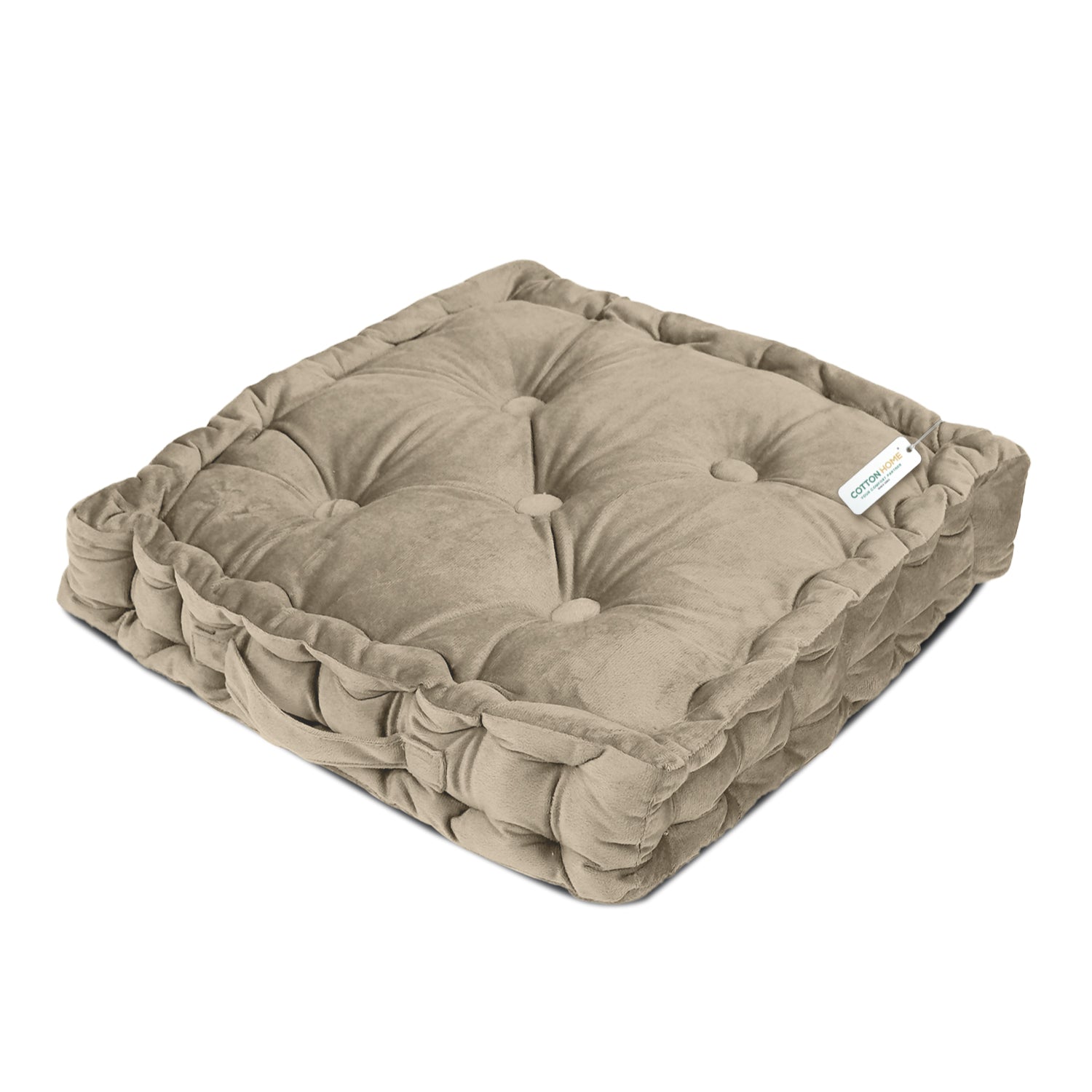 Serenity Velvet Multipurpose Seat Cushion 40x40cm Square Shape Seating - Cotton Home