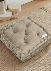 Serenity Velvet Multipurpose Seat Cushion 40x40cm Square Shape Seating - Cotton Home