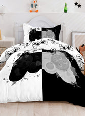 Kids Duvet Cover Set 3 Pcs - Joystick Print | 135x220cm | Microfiber | Cotton Home - Cotton Home