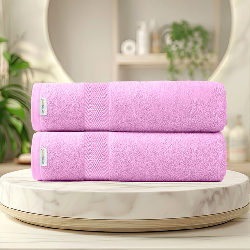 Cotton Bath Sheet 100x150 CM 2 Piece Set-Soft Feel, Quick Dry, Highly Absorbent Durable Towels - Cotton Home