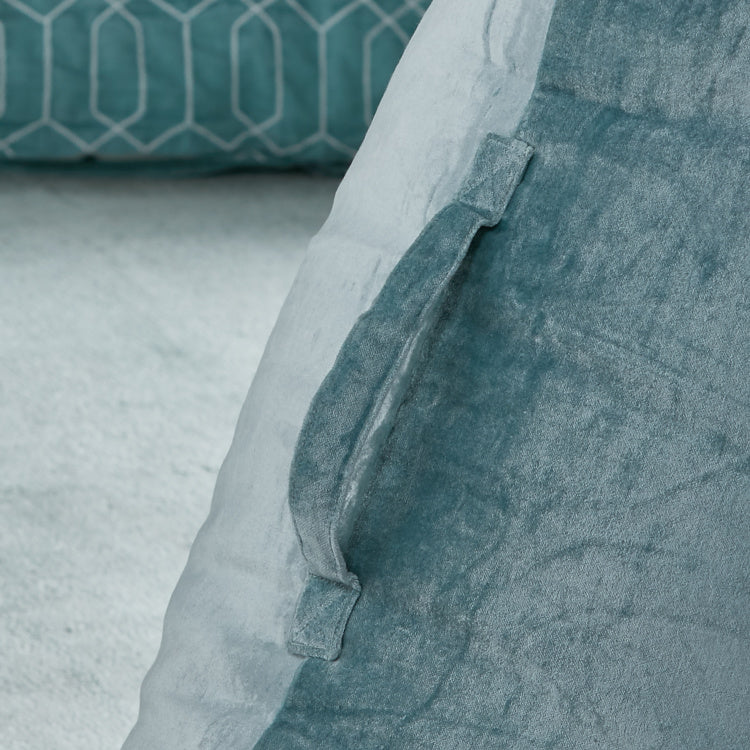 Adult Velvet Sky Blue Lazy Bean Bag Chair - Cotton Home