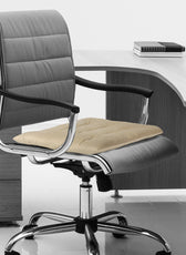 Velvet Slip Free Tufted  Chair Cushion Light Beige 40x40cm - Cotton Home