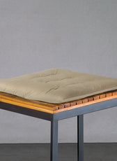 Velvet Slip Free Tufted  Chair Cushion Light Beige 40x40cm - Pack of 2 - Cotton Home