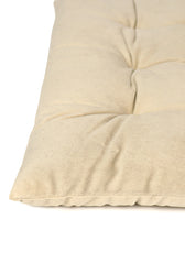Velvet Slip Free Tufted  Chair Cushion Light Beige 40x40cm - Cotton Home