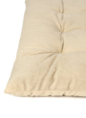 Velvet Slip Free Tufted  Chair Cushion Light Beige 40x40cm - Pack of 4 - Cotton Home