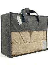 Luxury 7PC Egyptian Cotton Bath Bundle Set Linen – Bathrobe, Towels, Slippers