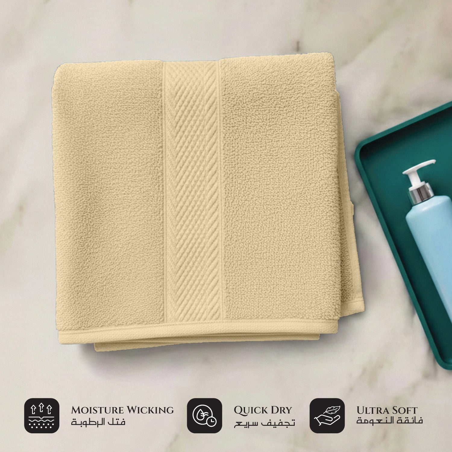 Cotton Face Towel Pack of 12 Soft Feel, Quick Dry, Highly Absorbent Durable Towels