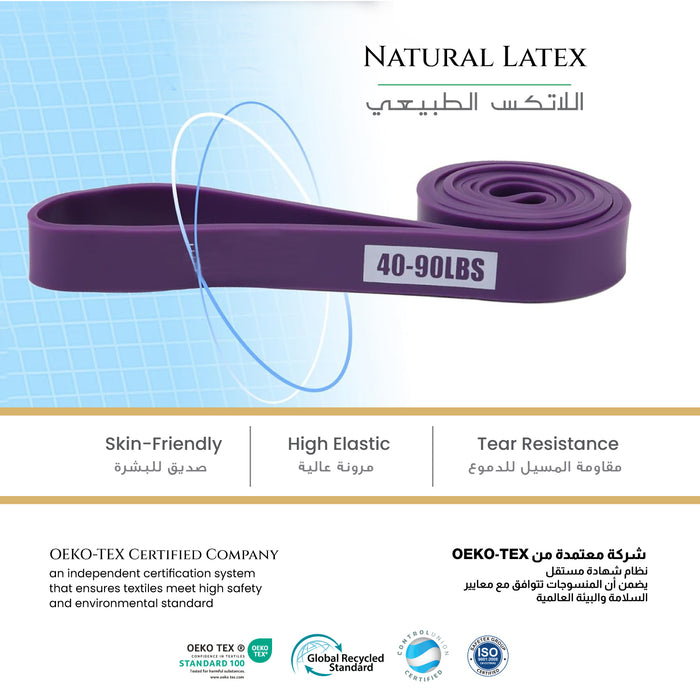 Exercise Resistance Band – Elastic Yoga & Pilates Band for Home Fitness & Strength Training