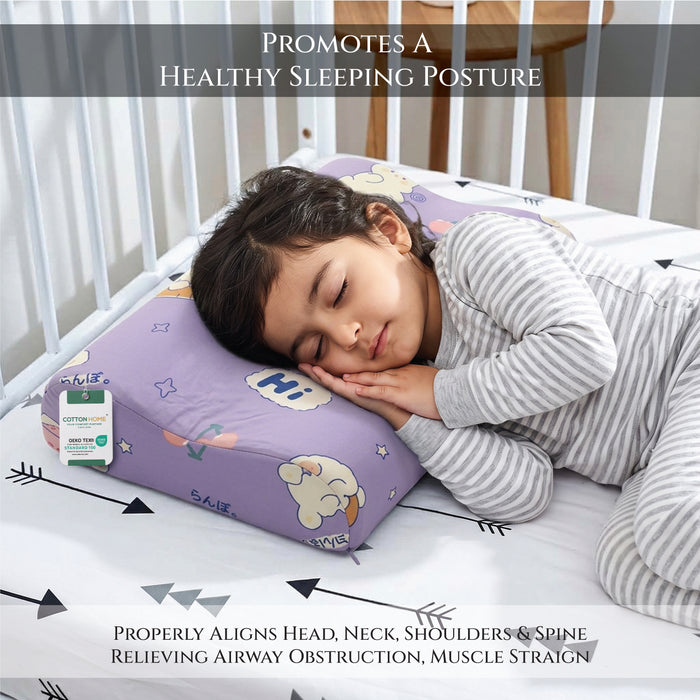 Kids Contour Memory Foam Pillows - Love Bunny (26x38cm)