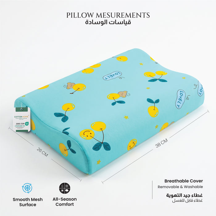 Kids Contour Memory Foam Pillows - Lovely (26x38cm)