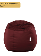 Adult Bean Bag Chair Premium PU Leather  62x105cm - Maroon