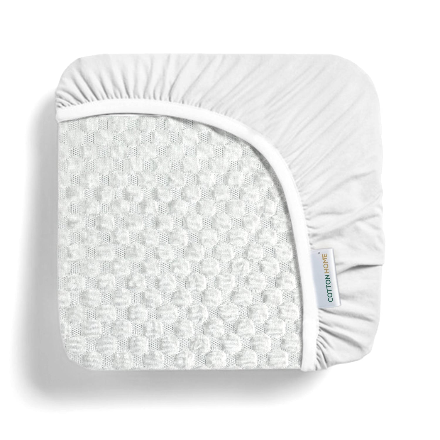 Premium Coolent Mattress Protector 200x200+35CM Breathable & Waterproof - Cotton Home