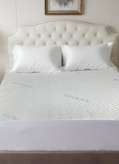 Premium Coolent Mattress Protector 200x200+35CM Breathable & Waterproof - Cotton Home