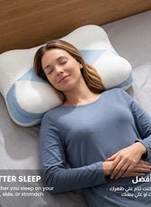 Comfort Ergonomic Contour Memory Foam Pillow 62x41cm