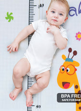 Baby Crawling Mat 200x180CM Large Reversible Waterproof, Non-Slip Play Mat with Animals Design