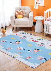Baby Crawling Mat 200x180CM Large Reversible Waterproof, Non-Slip Play Mat with Beach Design
