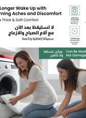 Mattress Topper Extra Thick 120x200+10cm White - Cotton Home