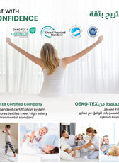 Mattress Topper 120x200+5cm - White - Cotton Home