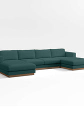 Tidal Double Chaise Fabric Sectional Sofa  Luxury Seating by Cotton Home - Cotton Home