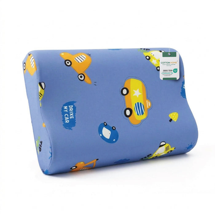 Kids Contour Memory Foam Pillows - My Car (26x38cm)