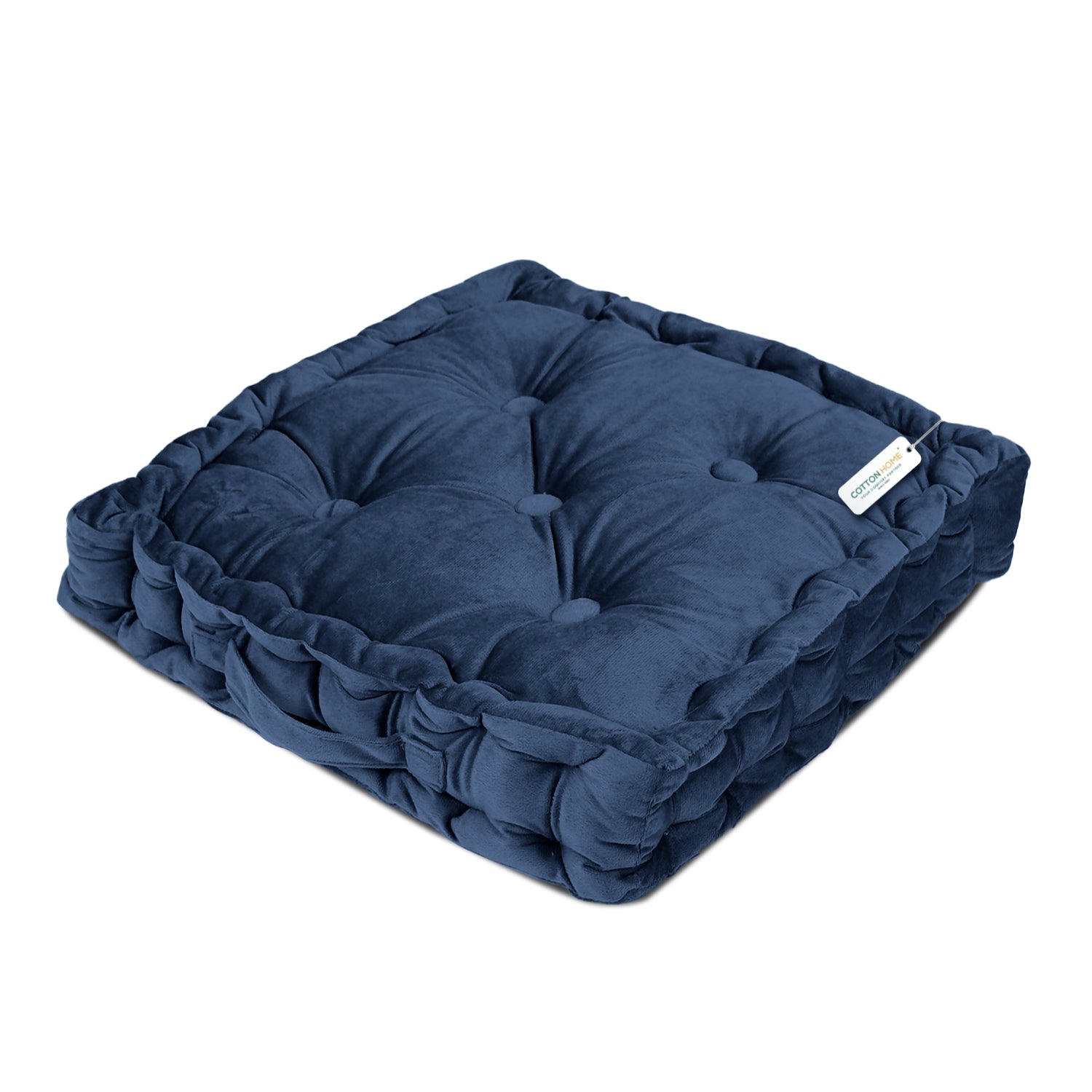 Serenity Velvet Multipurpose Seat Cushion 40x40cm Square Shape Seating - Cotton Home
