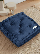 Serenity Velvet Multipurpose Seat Cushion 40x40cm Square Shape Seating - Cotton Home