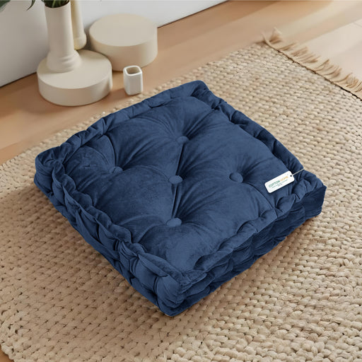 Serenity Velvet Multipurpose Seat Cushion 40x40cm  Pack of 2  Square Shape Seating - Cotton Home