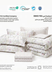 Nuvora 350TC  Cotton 6-Piece Set Premium Quality King Comforter Set 220x240cm