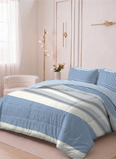 Loresa 350TC  Cotton 6-Piece Set Premium Quality King Comforter Set 220x240cm