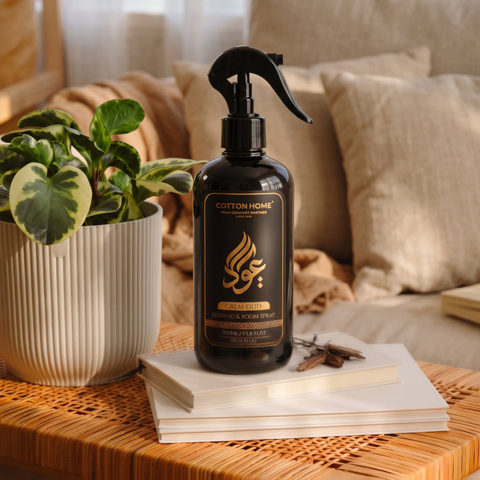 Calm Oud Home Fragrance – Dual-Use Air & Fabric Freshener (350ml)