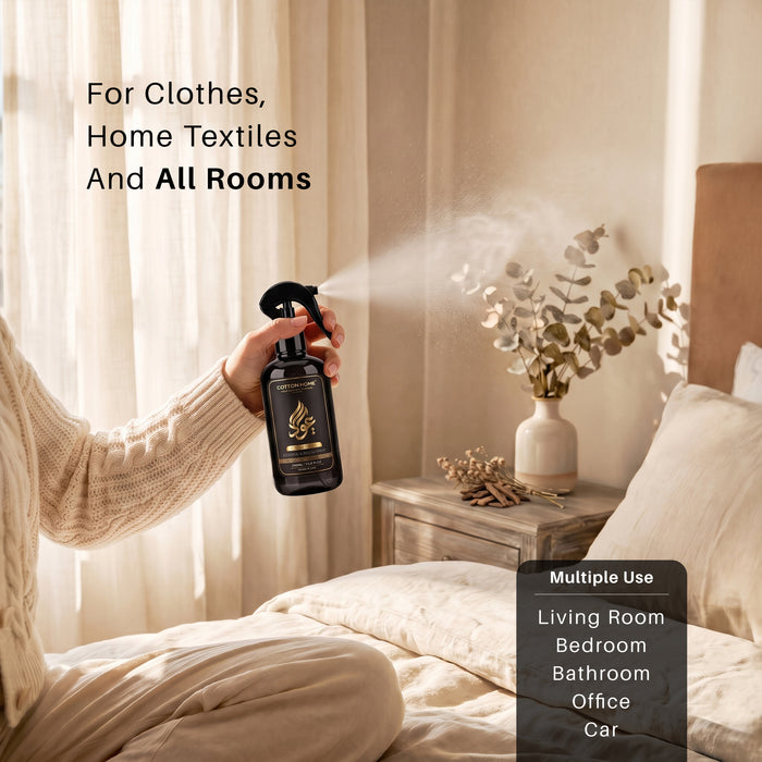 Calm Oud Home Fragrance – Dual-Use Air & Fabric Freshener (350ml)