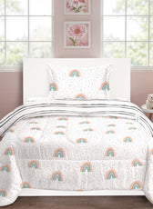 Premium Cotton 3PC Bedding Set Kids Comforter Set 135x220cm Twinkle Dots